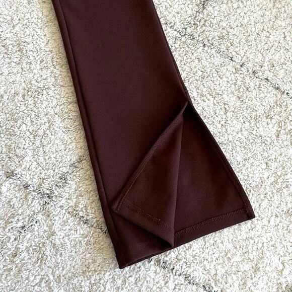 Zara Brown Ribbed Flared Pants Size S - Picture 7 of 9